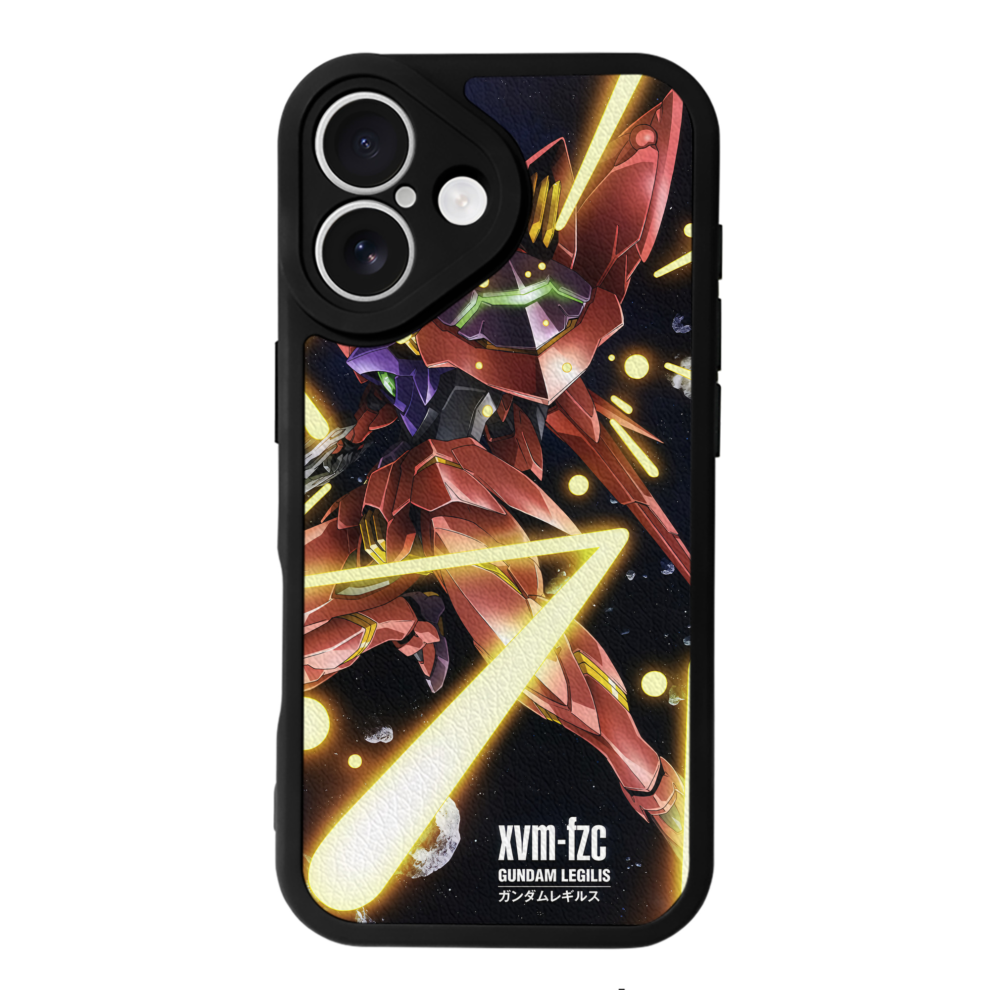 （画像用） 機動戦士ガンダム Mobile Suit Gundam 【iPhone 16シリーズ対応】シリコンスマホケース（レザー調） 材質：シリコン
